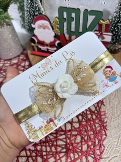 Faixinha baby delícia flor aramado festas - Mimos da lis Laço 