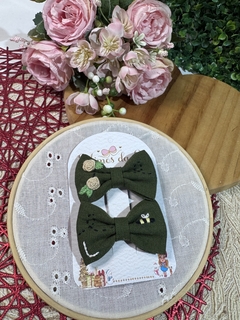 Parzinho baby de linho personalizado - loja online