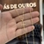 Colar Cruz Slim Tijolinho Banhado a Ouro - comprar online