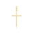Pingente Cruz Slim Banhado a Ouro - comprar online