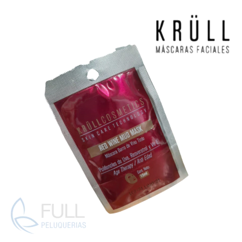Krull Mascara Facial - Red Wine Mud Mask - 15ml