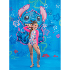 Maiô Stitch Rosa