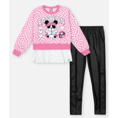 Conjunto Fashion Panda Cinti - Poppy Kids Moda Infantil