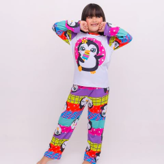 Pijama Pinguim Colorê - Poppy Kids Moda Infantil