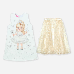 Vestido e Capa Princesa Cinti - Poppy Kids Moda Infantil