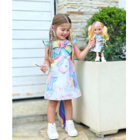 Vestido Unicórnio Fofo - comprar online