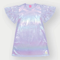 Vestido Holográfico Lilás Cinti - loja online