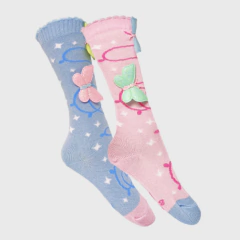 Meia Candy Fly Borboleta - Poppy Kids Moda Infantil