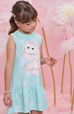 Vestido Little Cat Infanti - Poppy Kids Moda Infantil