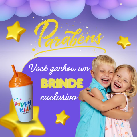 Copo Personalizado Poppy Kids