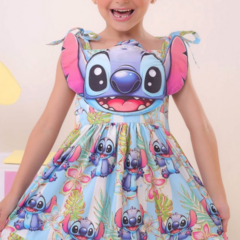 Vestido Stitch 3D - Poppy Kids Moda Infantil Ltda