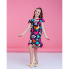 Vestido Cores - Poppy Kids Moda Infantil Ltda