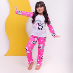 Pijama Panda Arco-Íris
