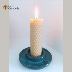 Castiçal de cerâmica azul Nº 2 - comprar online