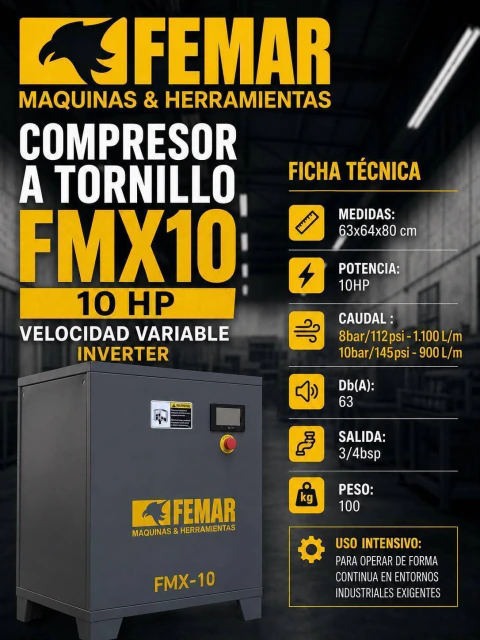 COMPRESOR A TORNILLO FMX-10