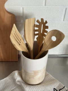 Set x 4 cucharas de madera - comprar online