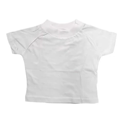 Remera manga corta de bebe lisa 100% algidón en internet