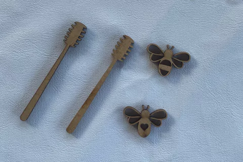 APLIQUE KIT MEL E ABELHA OA717