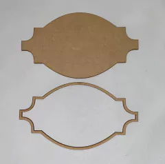 PLACA DECORATIVA COM MOLDURA MDF CR1029 - comprar online