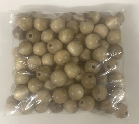 CONTAS DE MADEIRA 100 UNIDADES CT05