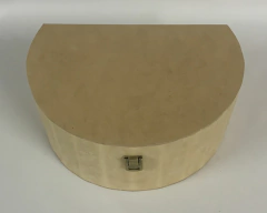 CAIXA BAÚ MEIA LUA COM FECHO LU205