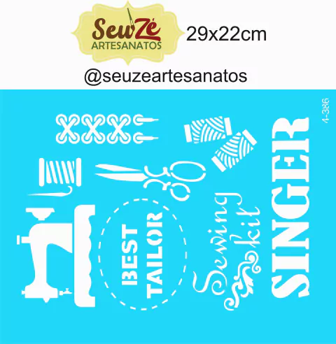 STENCIL SEU ZE 4-386