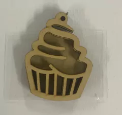 APLIQUE EM MDF SHAKER BOX CUP CAKE CR805