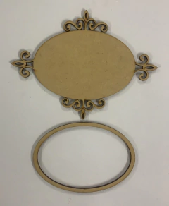 PLACA COM MOLDURA MDF CR1025 - comprar online