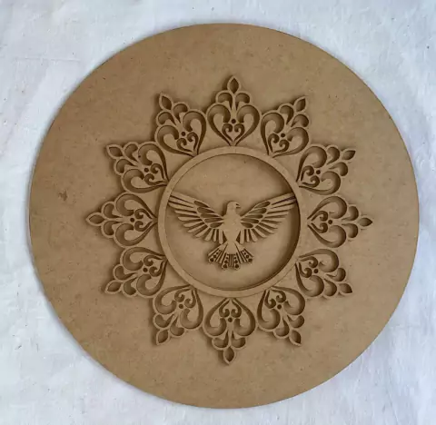 MANDALA ESPIRITO SANTO EM RELEVO OA1025