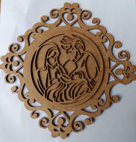 MEDALHA ESCAPULÁRIO SAGRADA FAMÍLIA M OA1038