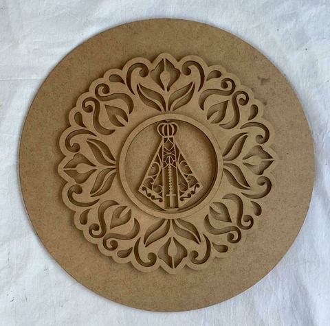 MANDALA NOSSA SENHORA EM RELEVO OA1026