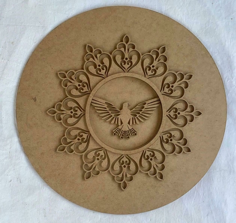 MANDALA ESPIRITO SANTO EM RELEVO OA1025