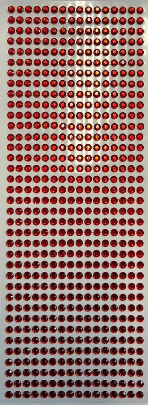 CARTELA STRASS VERMELHA