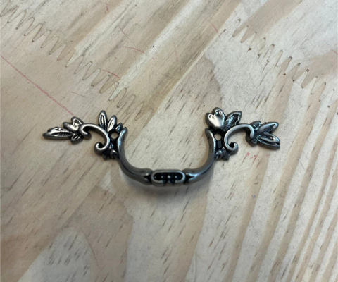 PUXADOR PRATA ENVELHECIDO - I9059