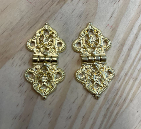 KIT DOBRADIÇA DOURADA C/2 - PM1877