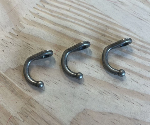 KIT c/3 GANCHOS PRATA ENVELHECIDO - PM1296