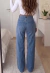 JEAN WIDE LEG AZUL CLARO en internet