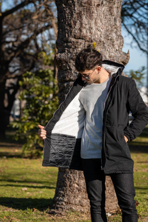 Parka de Invierno de Gabardina con Corderito – Del S al 2XL - comprar online