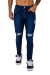 Pantalón Jean azul oscuro con rotura modelo Aragua Talle 38 - Ultimas Unidades