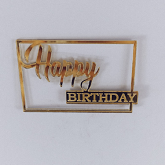Happy Birthday em Acrílico Retangular na internet