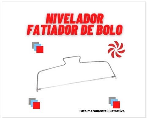 Nivelador/Fatiador de Bolos em Inox 30 cm