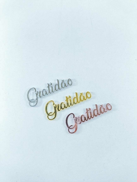 Apliques para cup cakes "Gratidão"