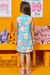 Vestido infantil azul - Kukiê - comprar online