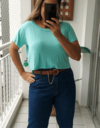 Camiseta manga curta, Cropped