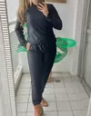 Conjunto Calça e Blusa Manga Longa com Capuz