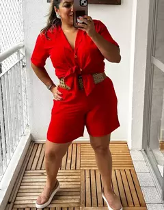 Conjunto Camisa manga curta e Bermuda -Conjunto Natália