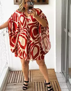 Vestido curto, Manga Morcego , Cléo na internet