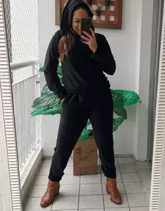 Conjunto Calça e Blusa Manga Longa com Capuz - Lunaê Store