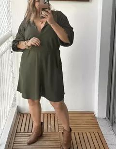 Vestido Camisa , Chemise Manga Longa -Beth - comprar online