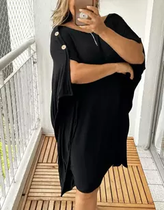 Imagem do Vestido curto Manga Morcego, Vestido Liz